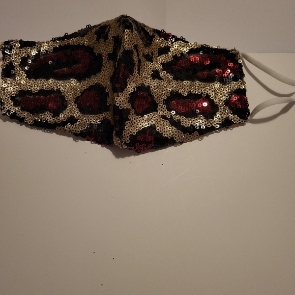 Sequin Leopard Facemasks/Adults/ 4 Colour, Lotbof 18 - Picture 10 of 11